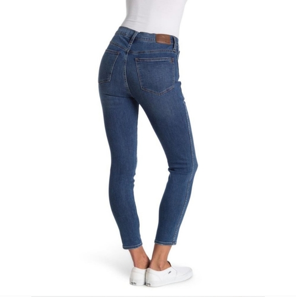 Madewell 10" High Rise Skinny Jeans in Leavitt Wash Style M6234 - Picture 2 of 7